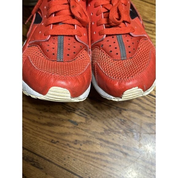 ?nike Air Huarache Men’s Habanero Red & White Athletic Running Shoes Size 9 main image 5